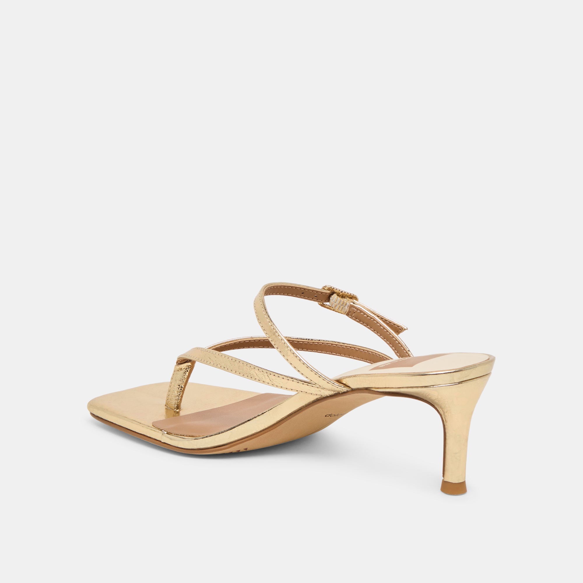 Biaga Gold Distressed Leather Heels | Dolce Vita Women
