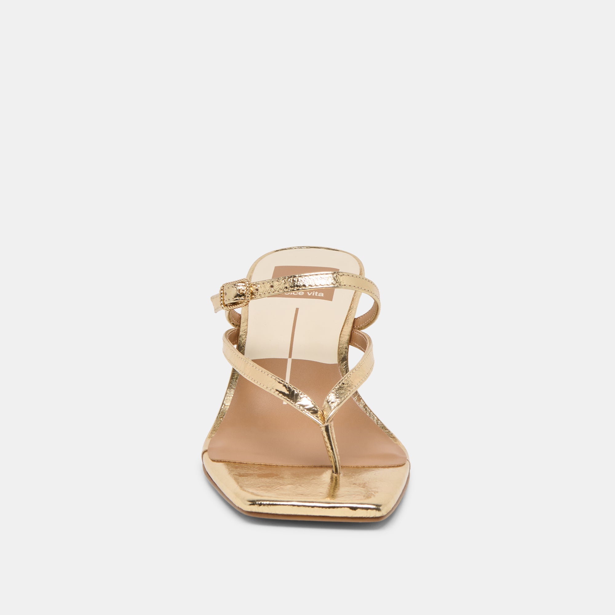 Biaga Gold Distressed Leather Heels | Dolce Vita Women