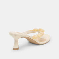 Daksie Off White Leather Heels | Women Dolce Vita