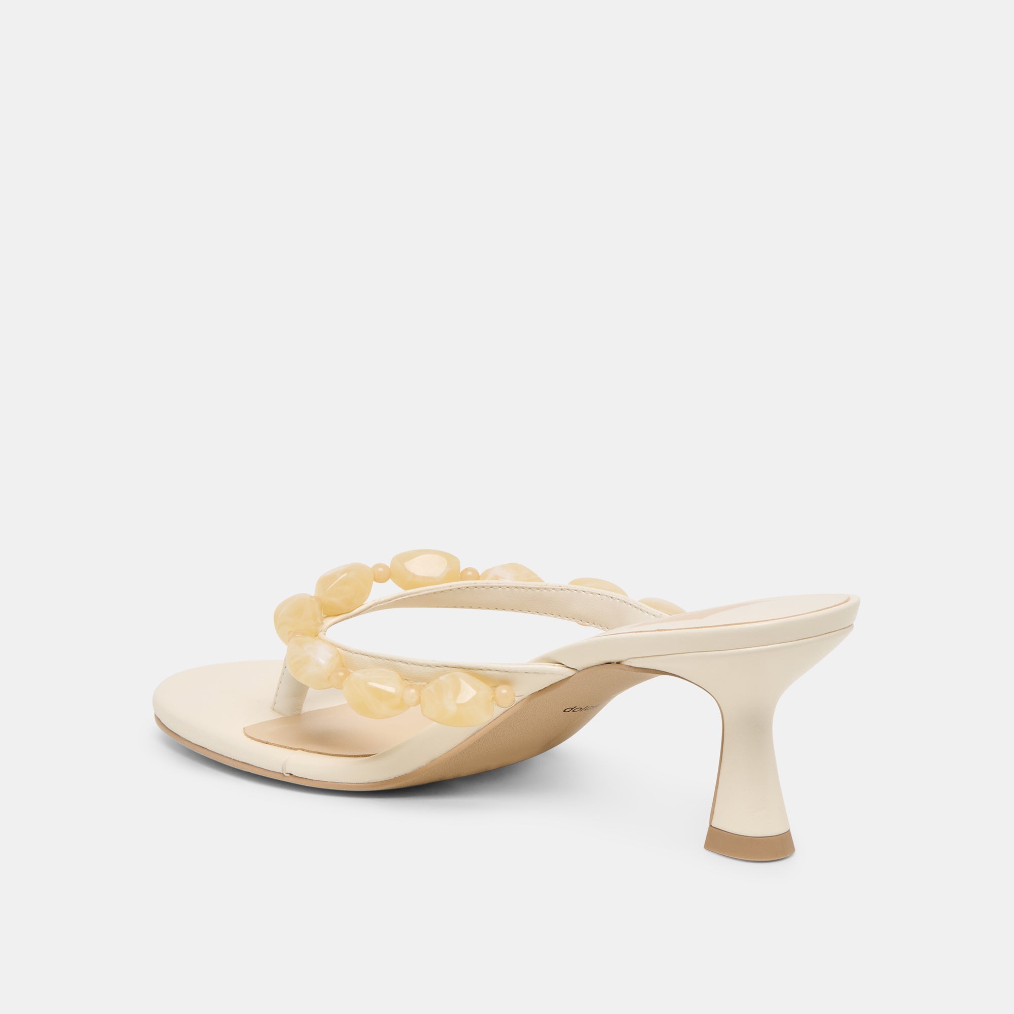 Daksie Off White Leather Heels | Women Dolce Vita
