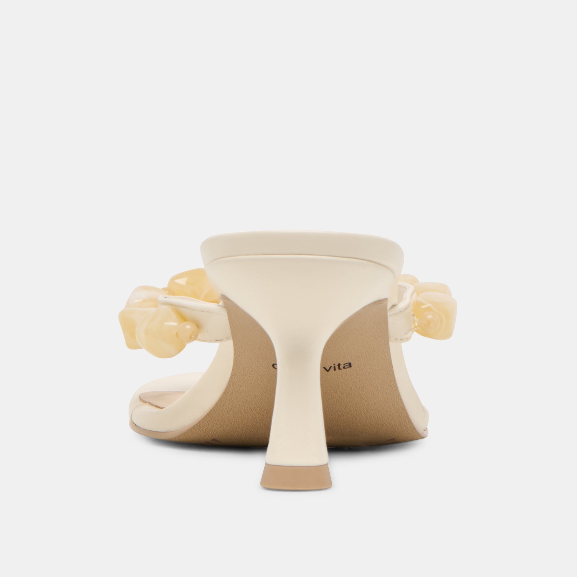 Daksie Off White Leather Heels | Women Dolce Vita