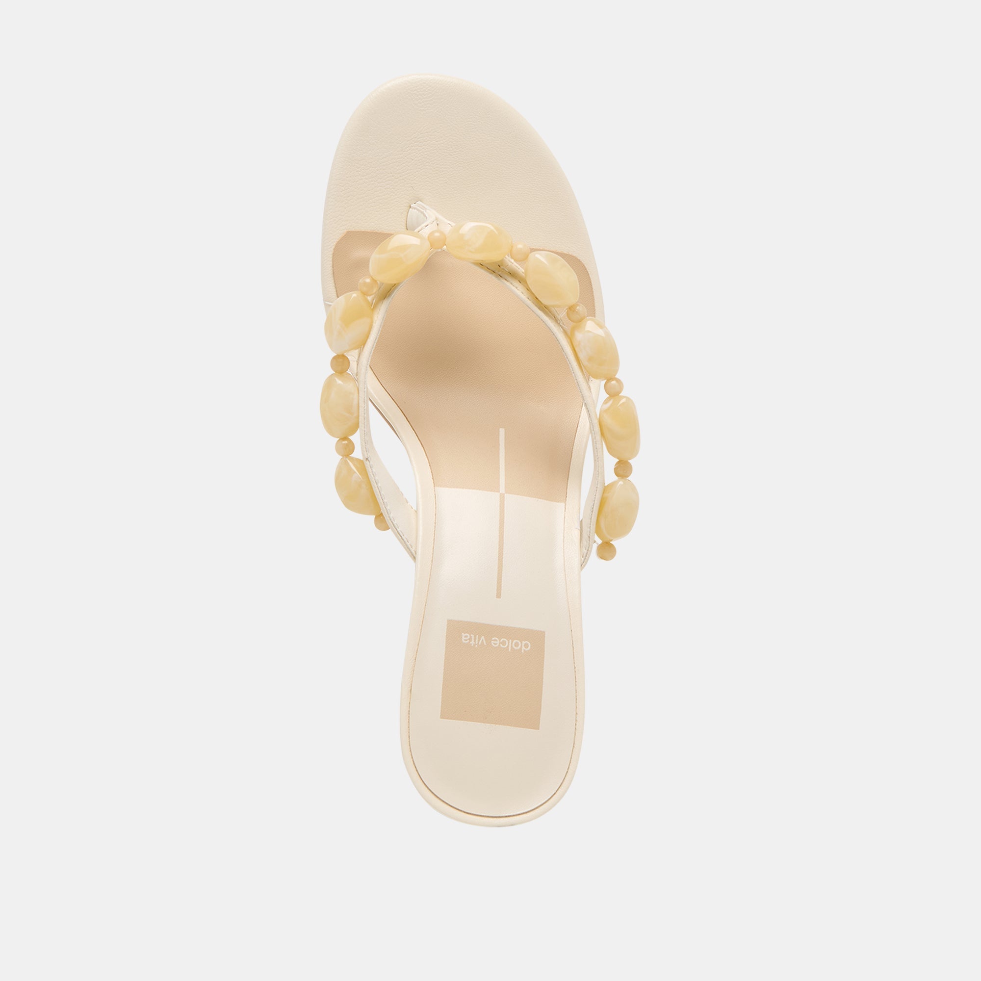 Daksie Off White Leather Heels | Women Dolce Vita