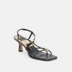 Mylee Black Leather Heels | Women Dolce Vita