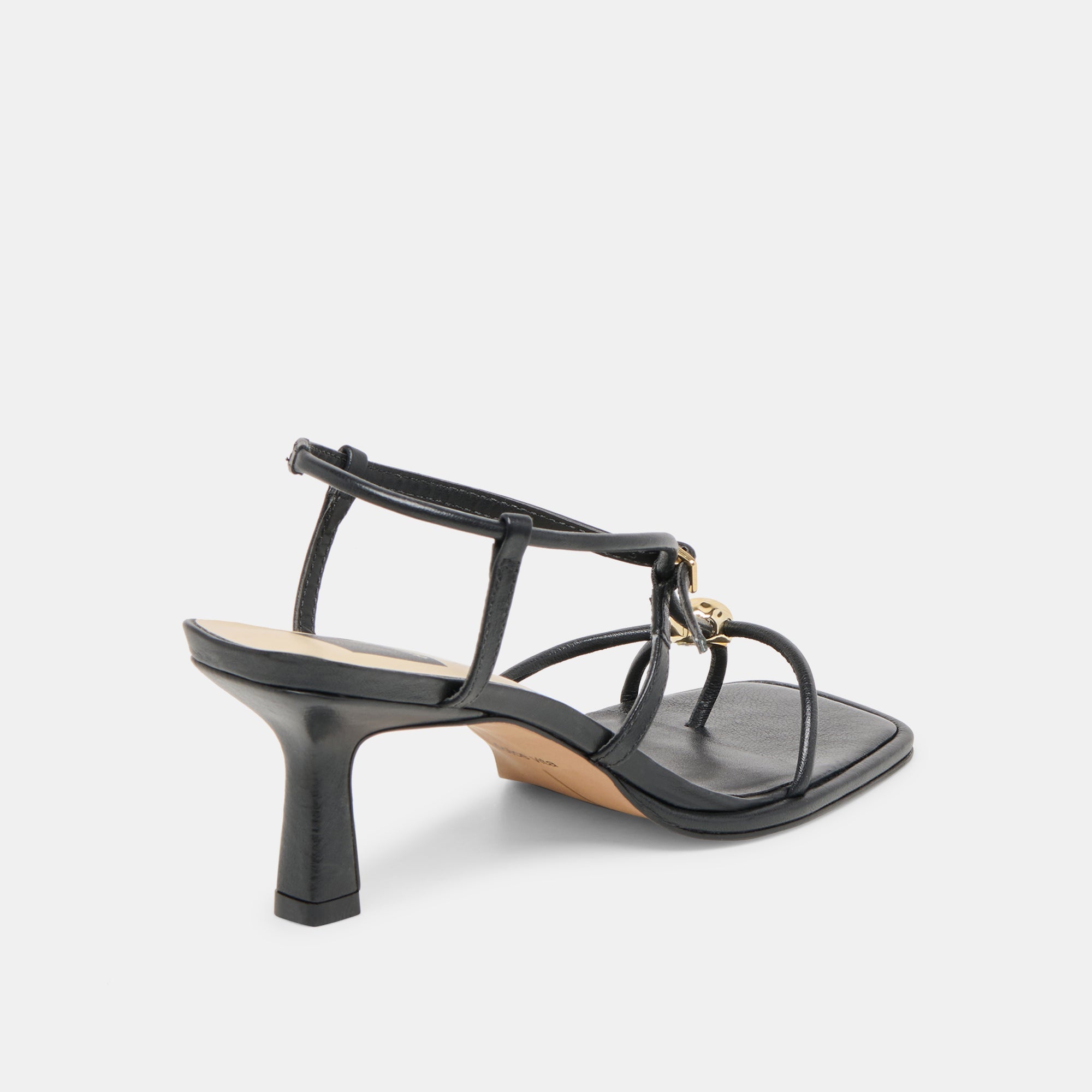Mylee Black Leather Heels | Women Dolce Vita