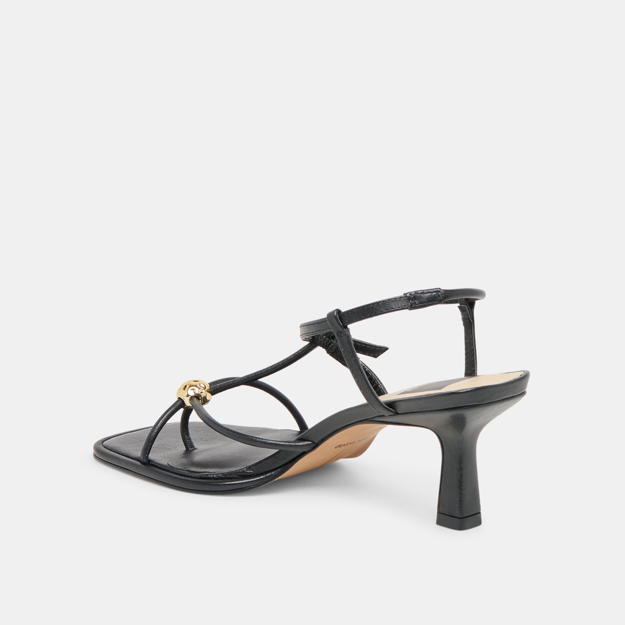 Mylee Black Leather Heels | Women Dolce Vita