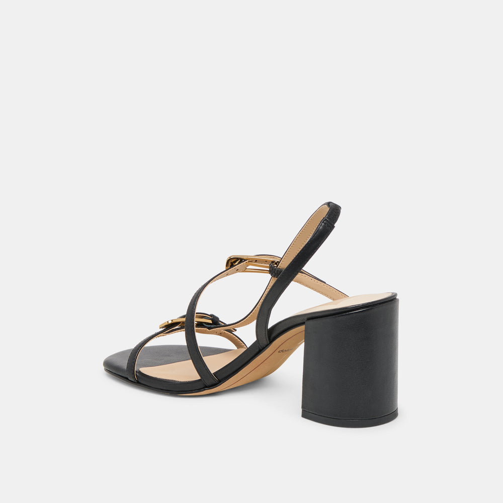 Faye Black Leather Heels | Dolce Vita Women