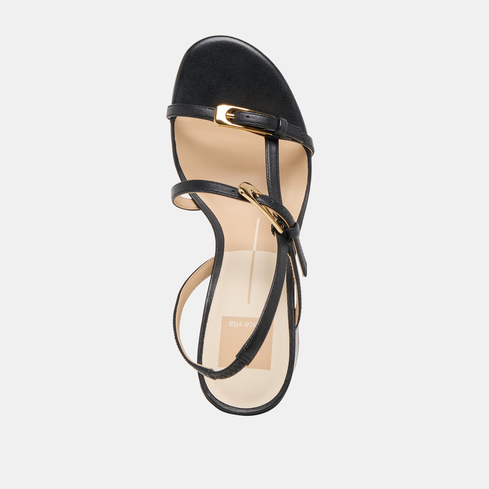 Faye Black Leather Heels | Dolce Vita Women