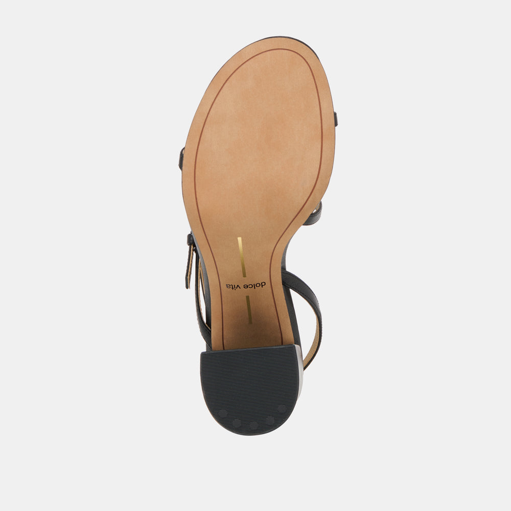 Faye Black Leather Heels | Dolce Vita Women