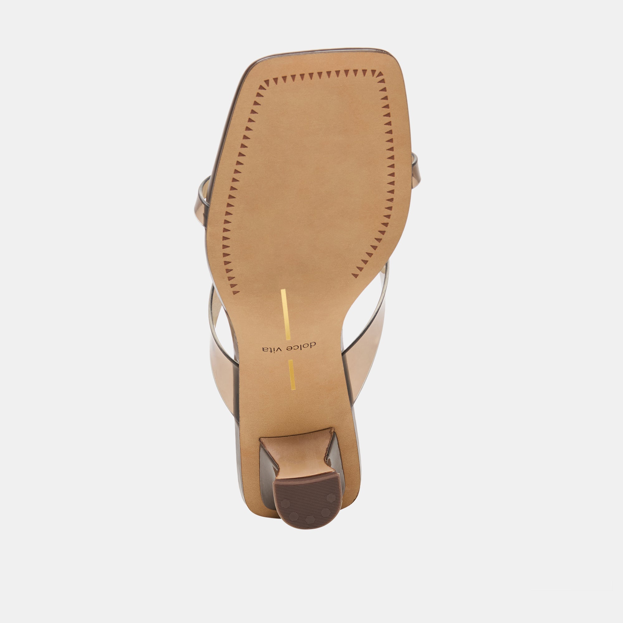 Brevel Vinyl Dk Brown Jelly Heels | Women Dolce Vita