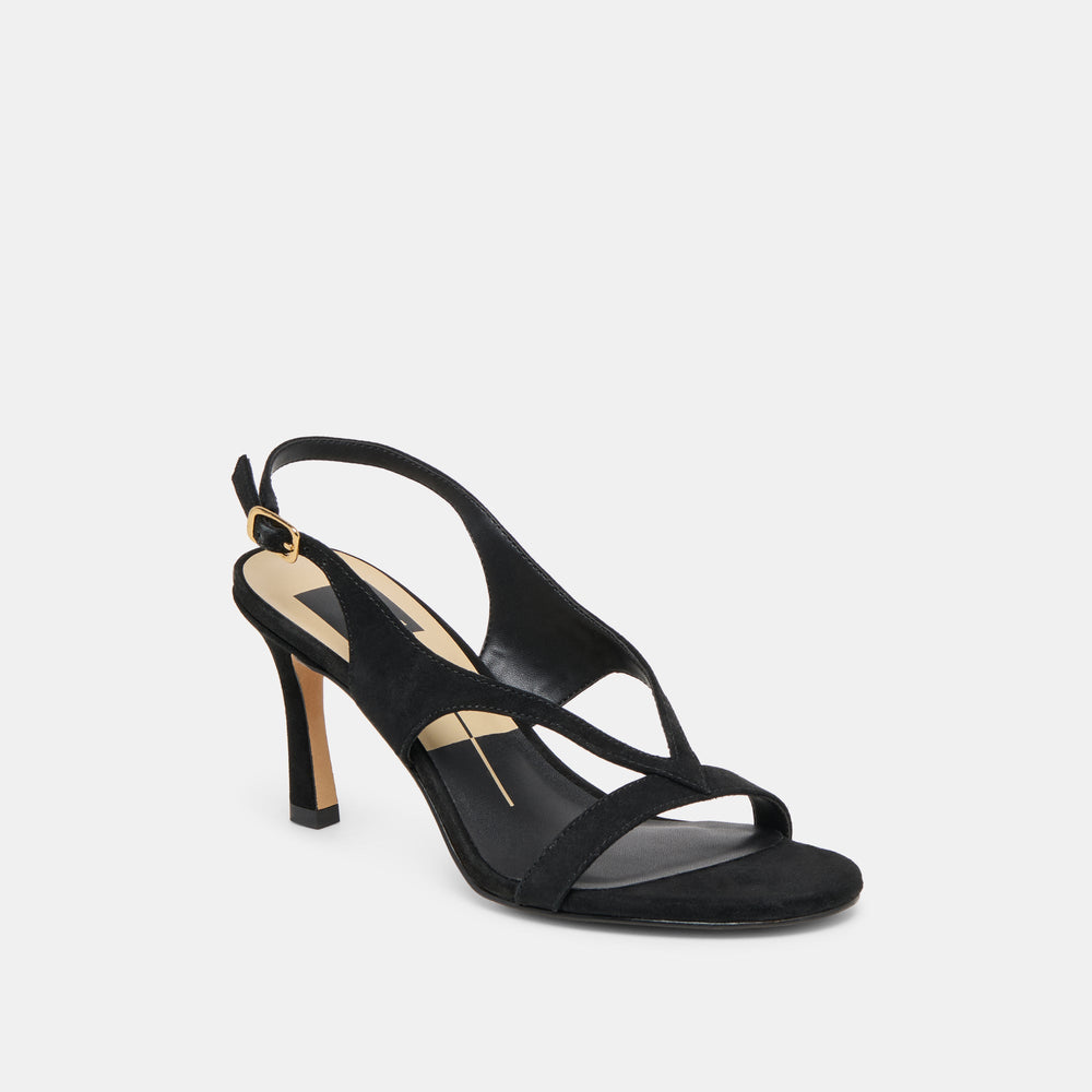 Izela Onyx Suede Heels | Women Dolce Vita