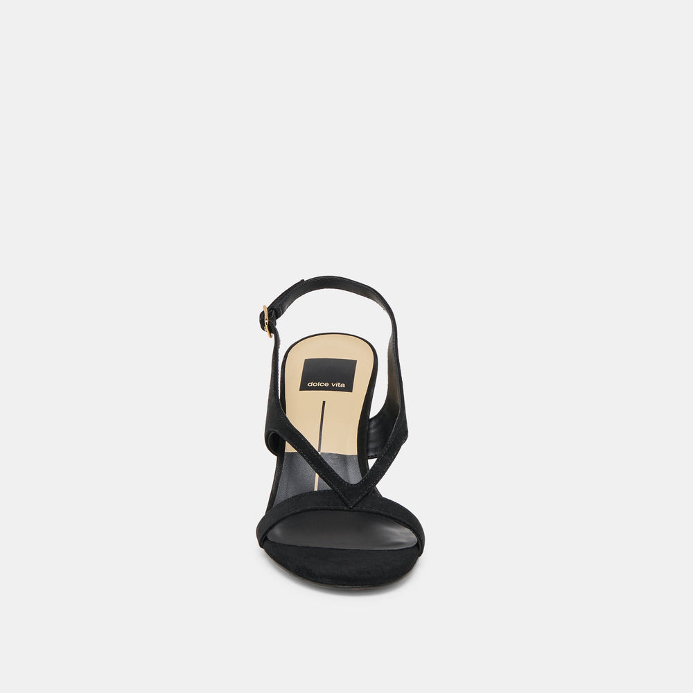Izela Onyx Suede Heels | Women Dolce Vita