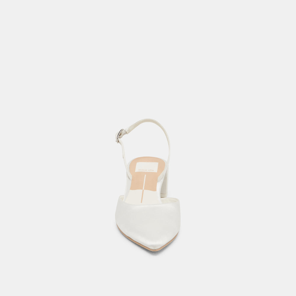 Carel Off White Satin Heels | Dolce Vita Women