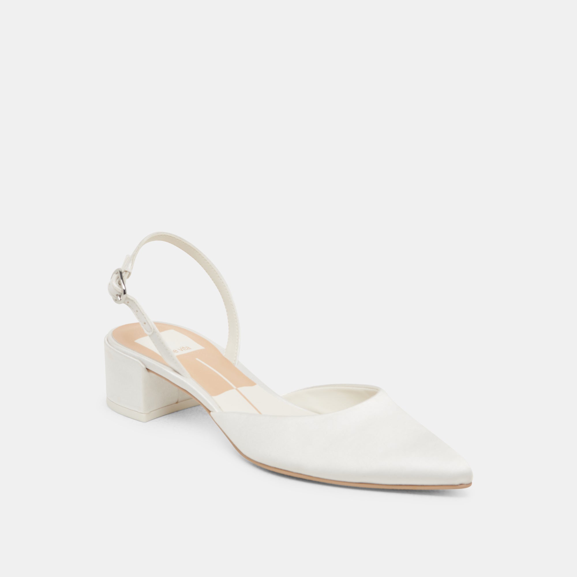 Carel Off White Satin Heels | Dolce Vita Women