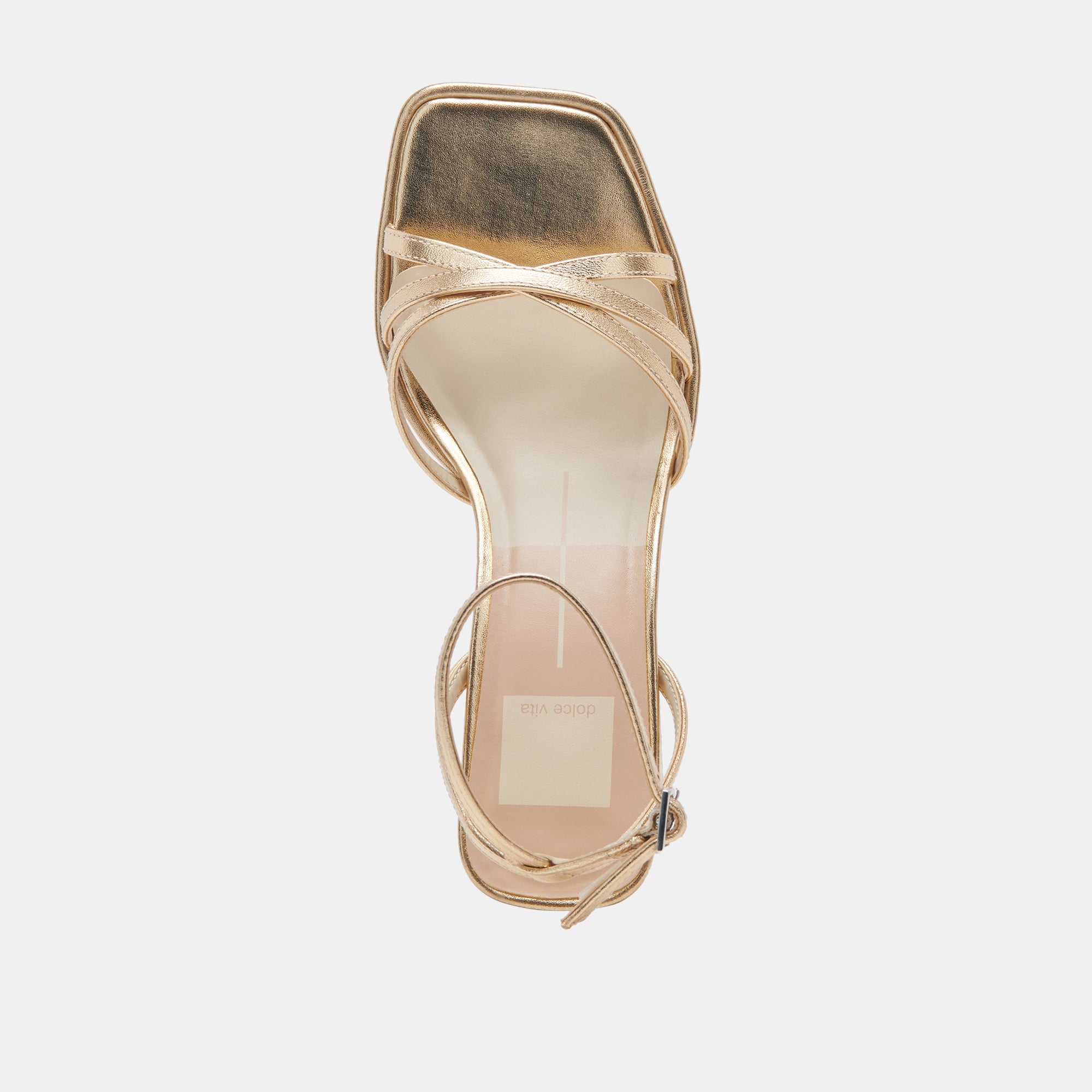 MANJI HEELS LIGHT GOLD METALLIC LEATHER | Dolce Vita Women