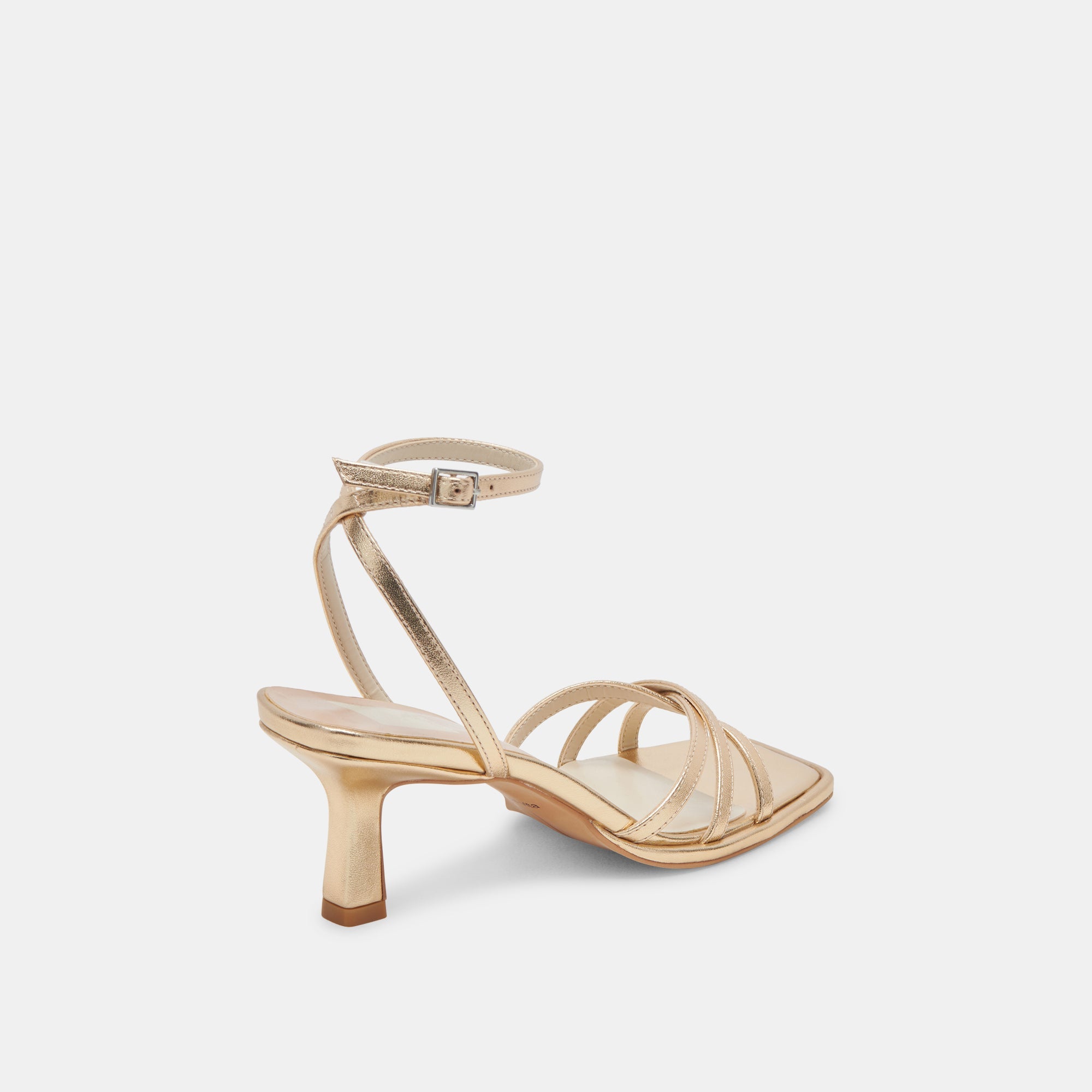MANJI HEELS LIGHT GOLD METALLIC LEATHER | Dolce Vita Women