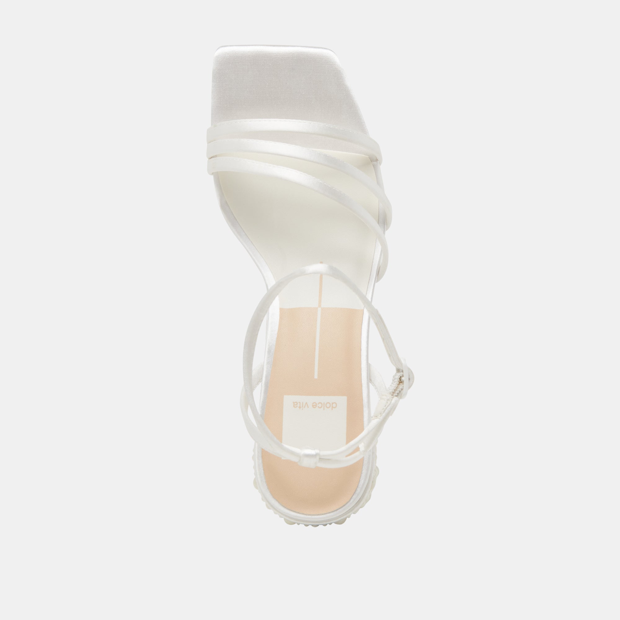 YSABEL PEARL HEELS TRUE WHITE SATIN | Women Dolce Vita