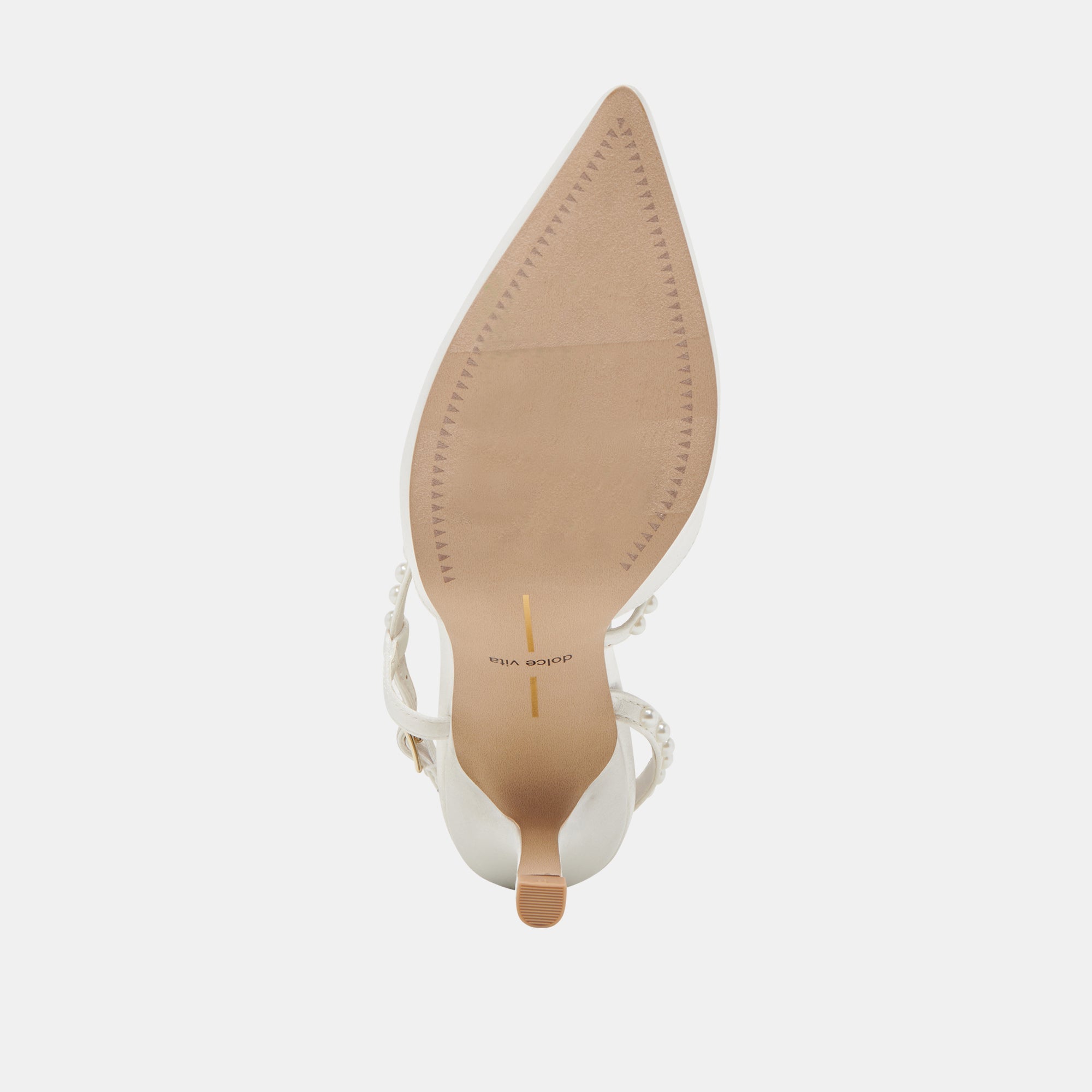 KAMRA PEARL HEELS TRUE WHITE SATIN | Dolce Vita Women