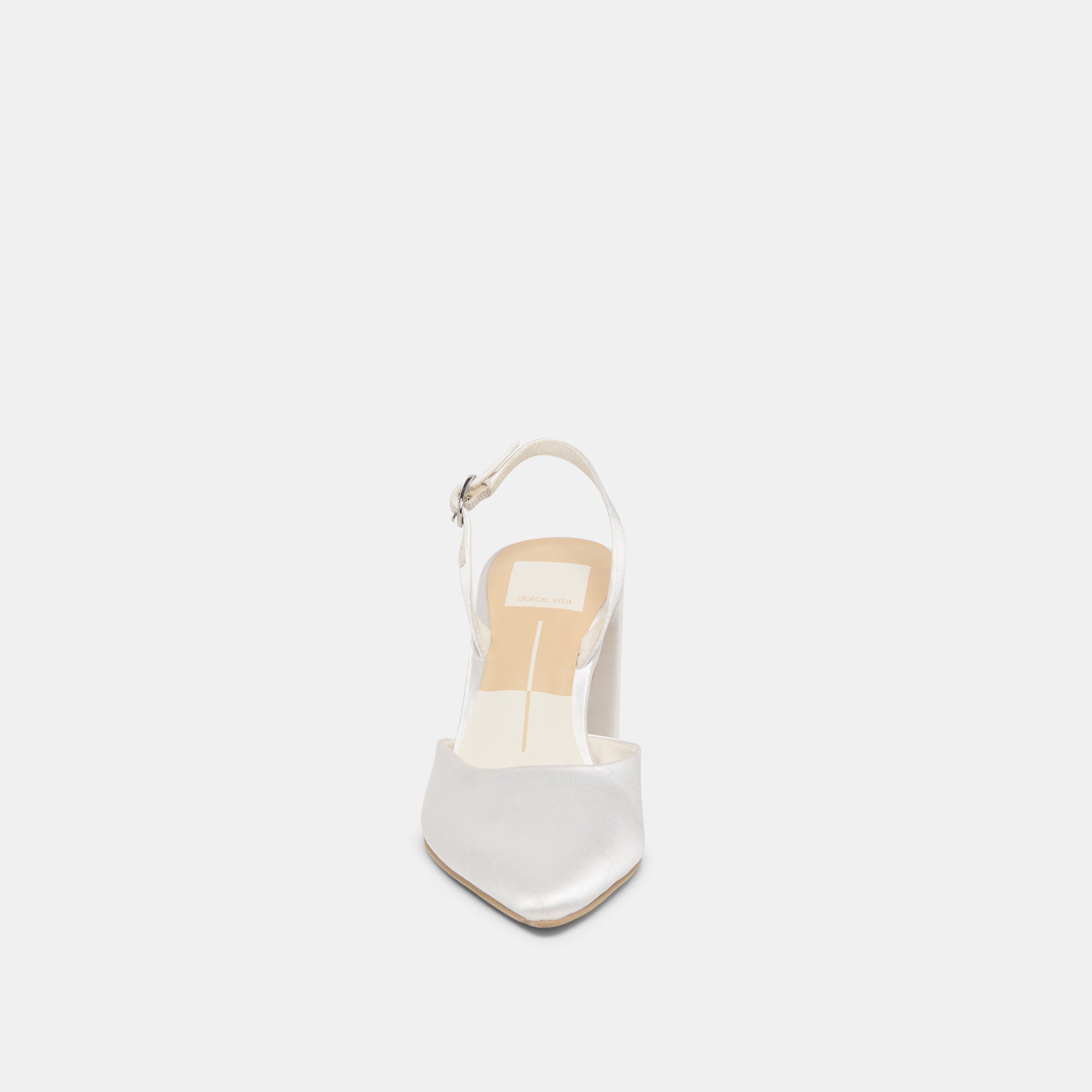 Carel True White Satin High Heels | Women Dolce Vita
