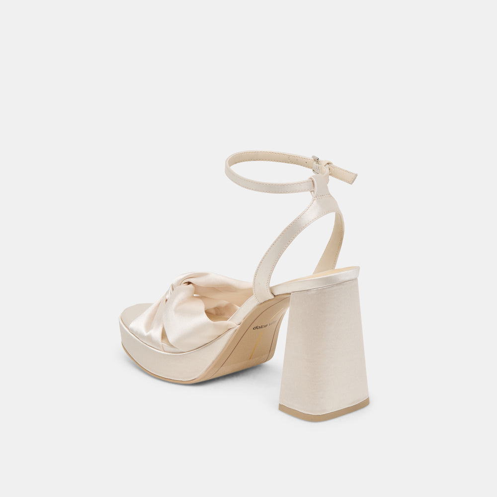PARLO HEELS IVORY SATIN | Dolce Vita Women