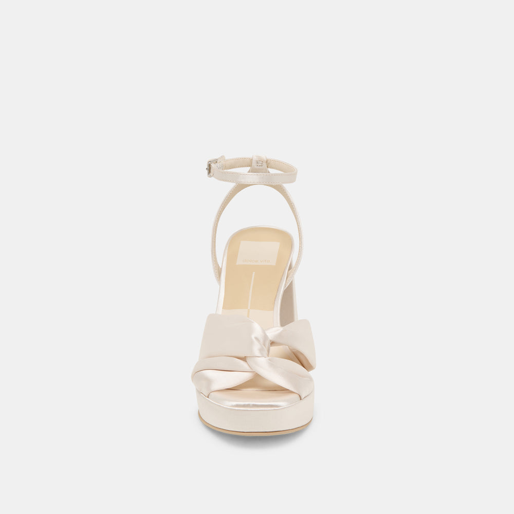 PARLO HEELS IVORY SATIN | Dolce Vita Women