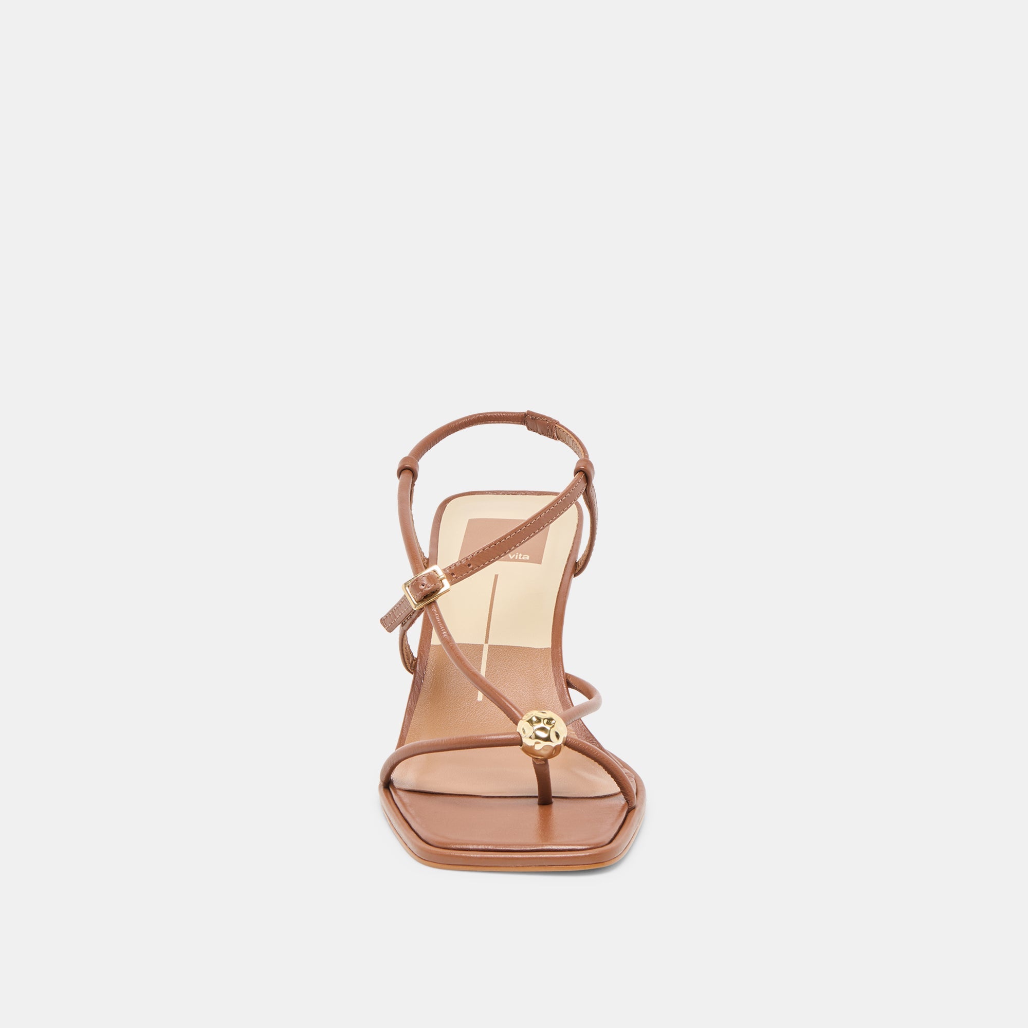 Mylee Cognac Leather Heels | Women Dolce Vita