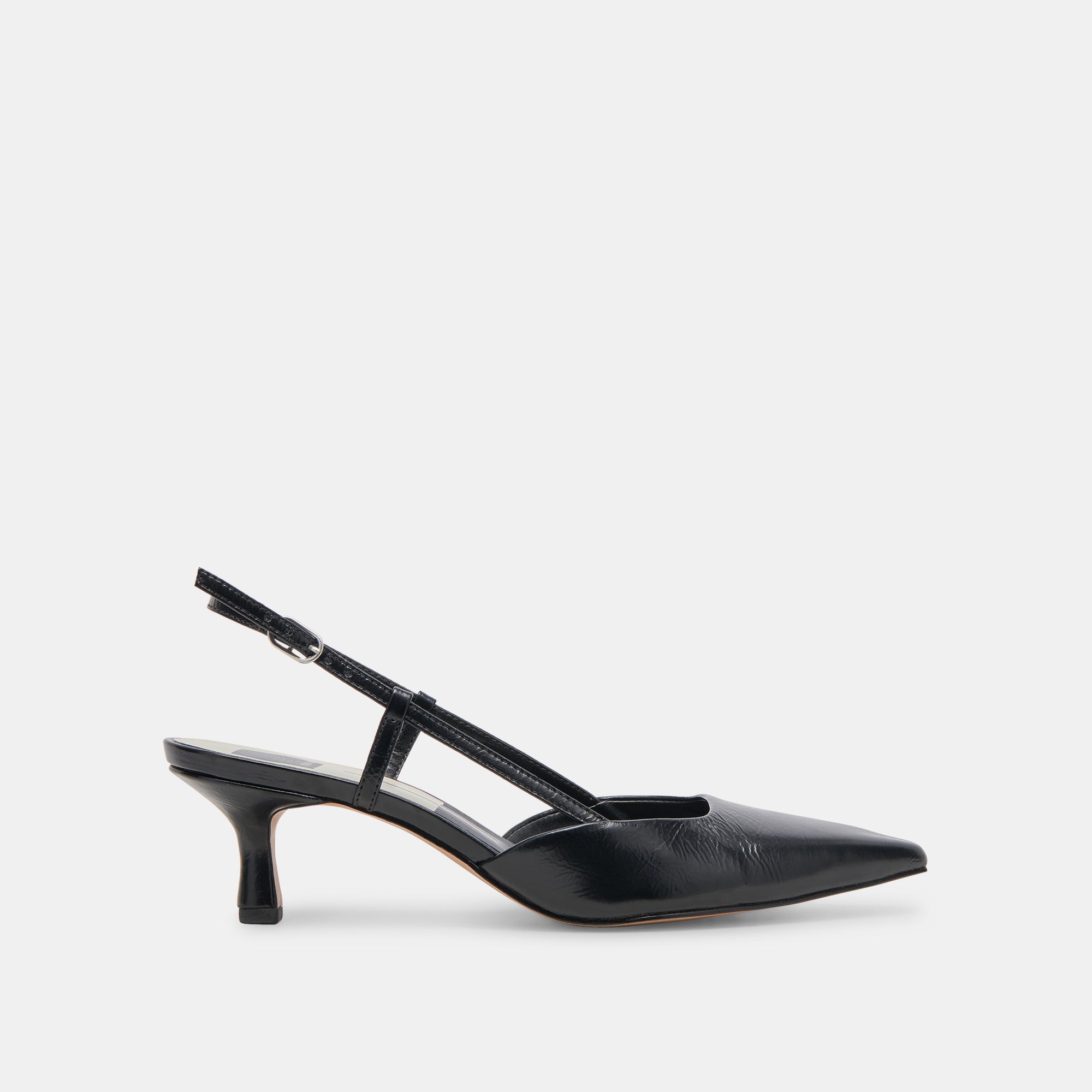 ODELA HEELS MIDNIGHT CRINKLE PATENT | Women Dolce Vita