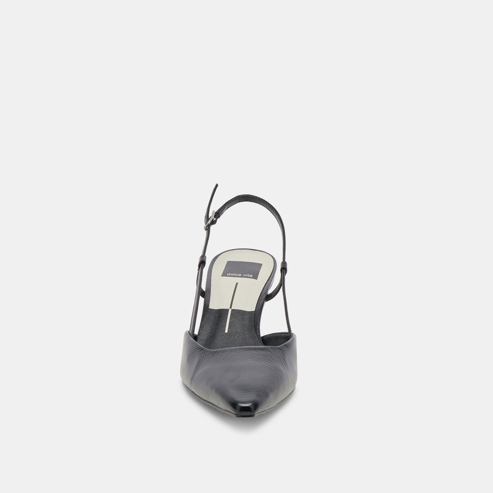 ODELA HEELS MIDNIGHT CRINKLE PATENT | Women Dolce Vita