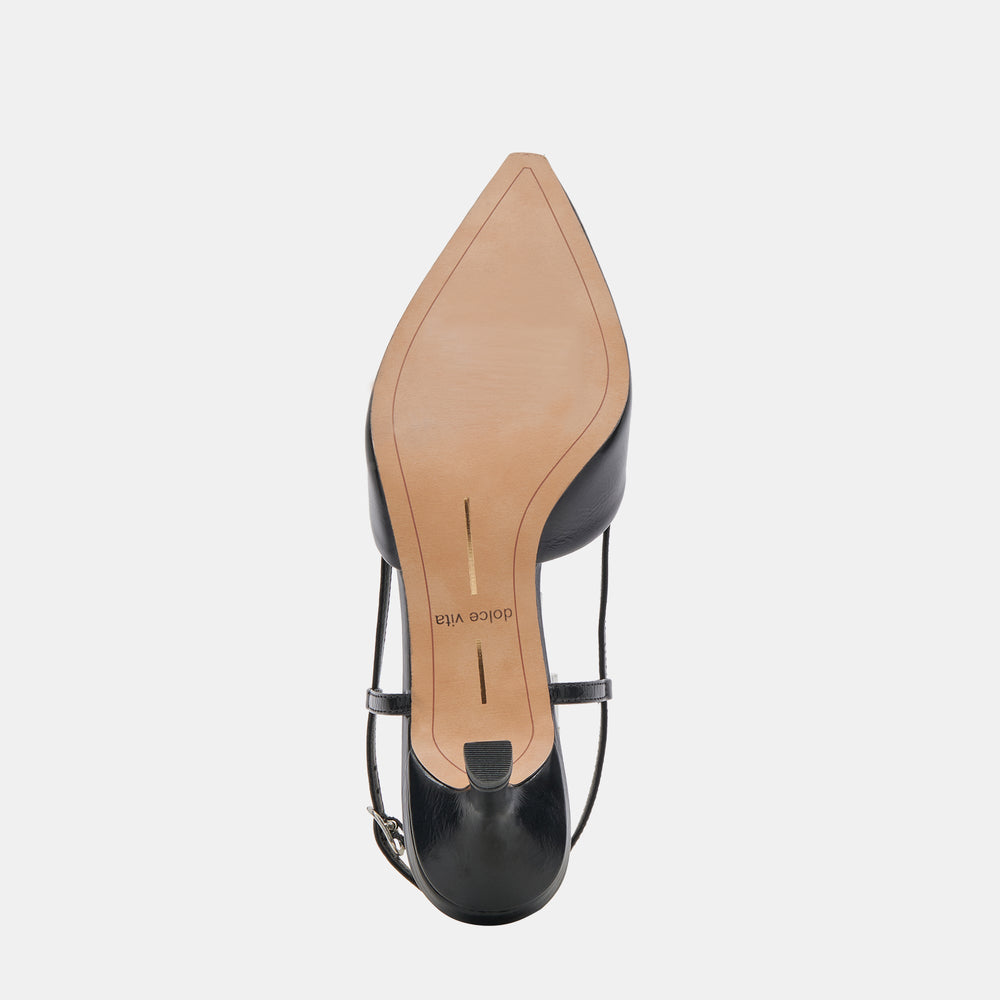 ODELA HEELS MIDNIGHT CRINKLE PATENT | Women Dolce Vita