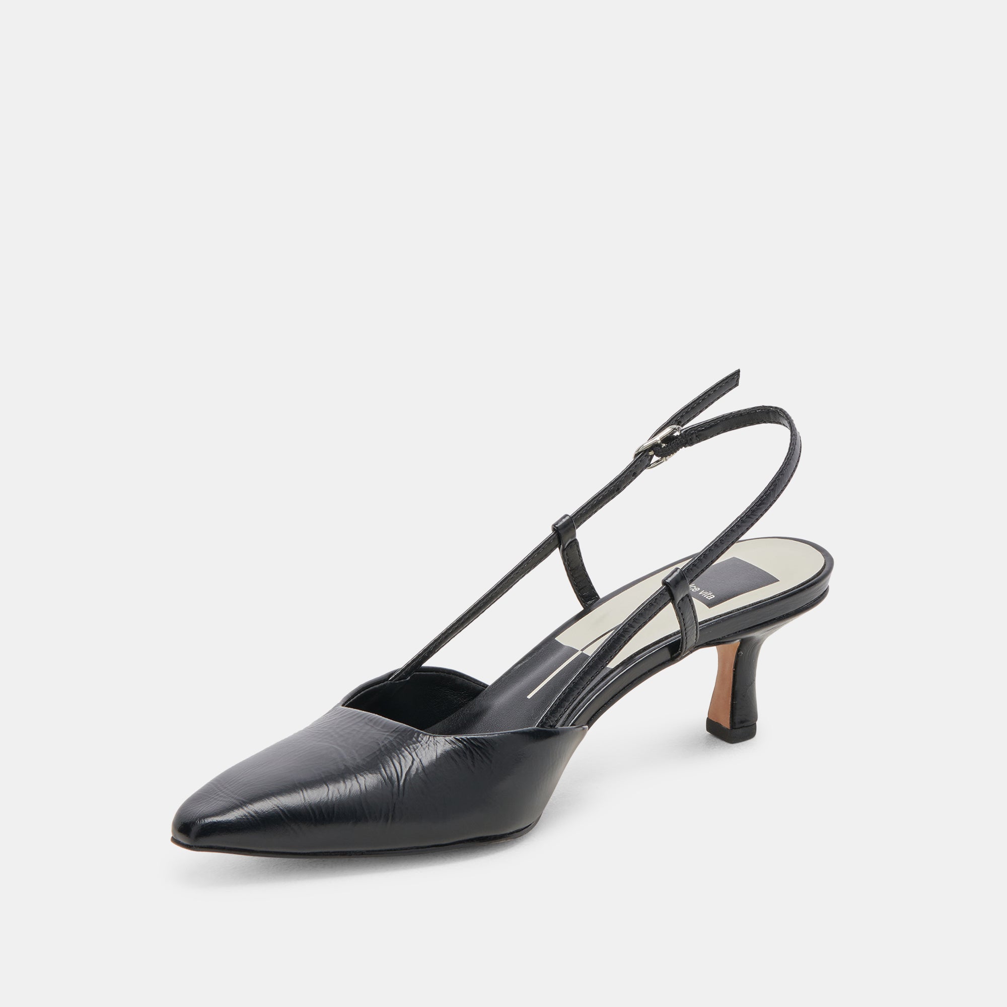 ODELA HEELS MIDNIGHT CRINKLE PATENT | Women Dolce Vita