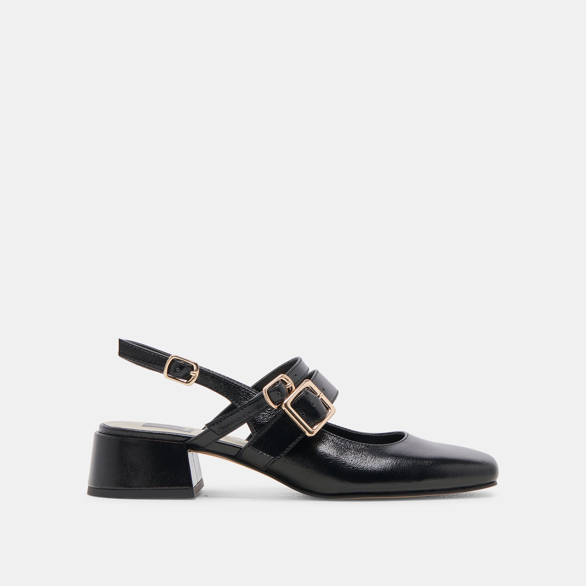PATZY HEELS MIDNIGHT CRINKLE PATENT LEATHER | Dolce Vita Women