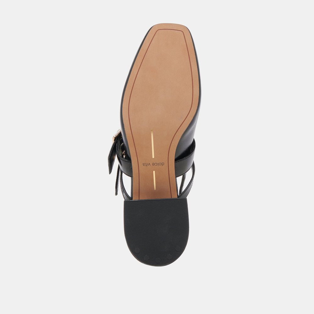 PATZY HEELS MIDNIGHT CRINKLE PATENT LEATHER | Dolce Vita Women