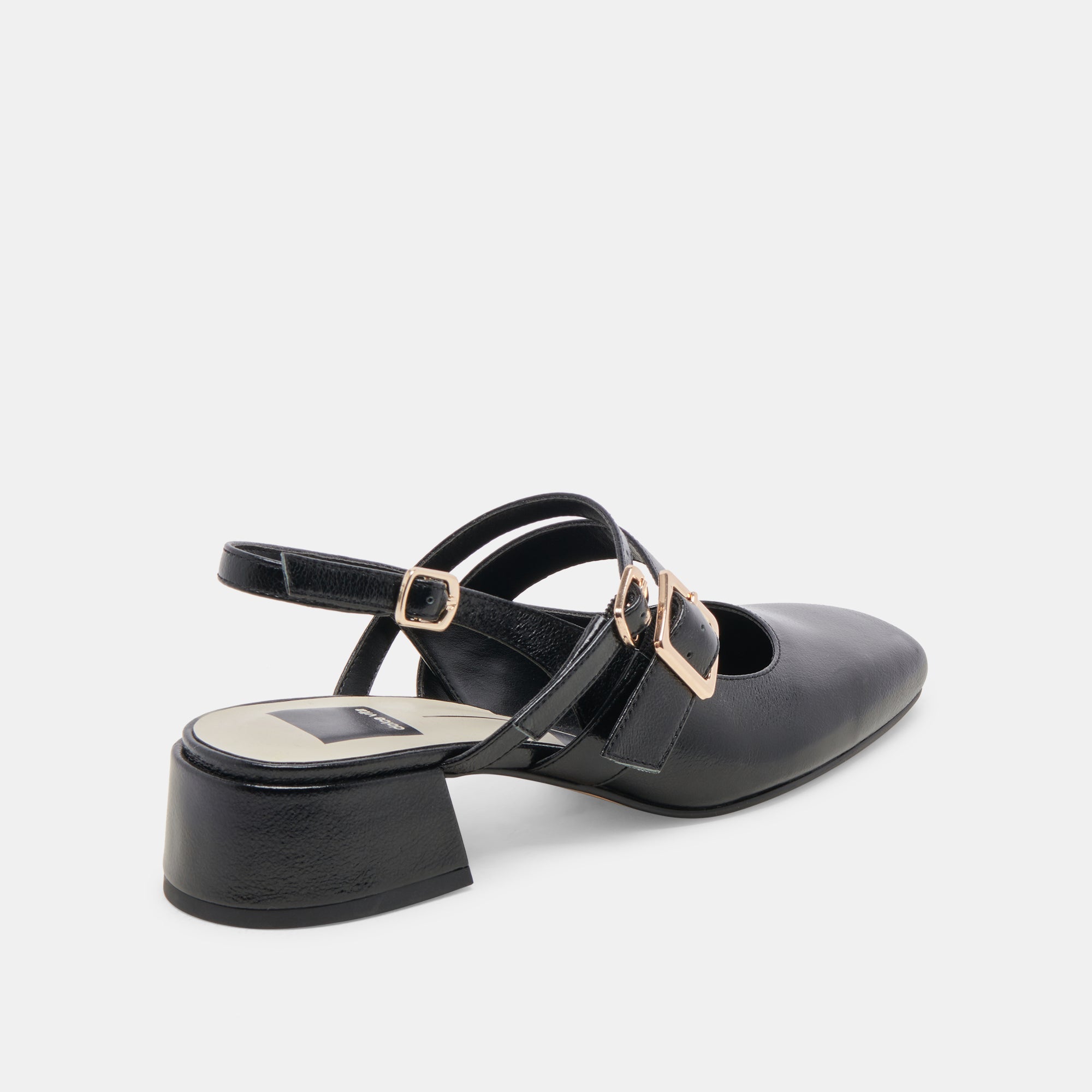 PATZY HEELS MIDNIGHT CRINKLE PATENT LEATHER | Dolce Vita Women