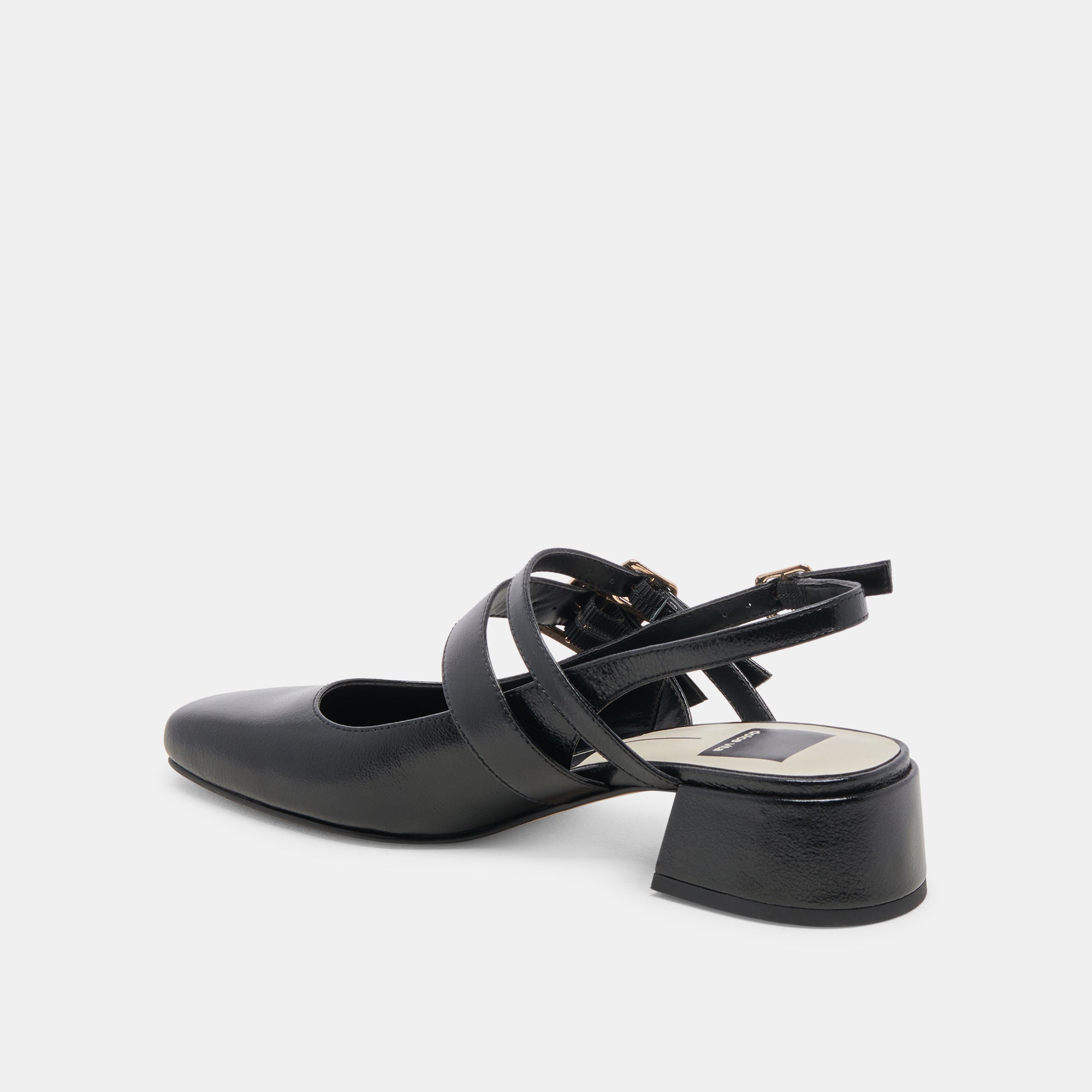 PATZY HEELS MIDNIGHT CRINKLE PATENT LEATHER | Dolce Vita Women