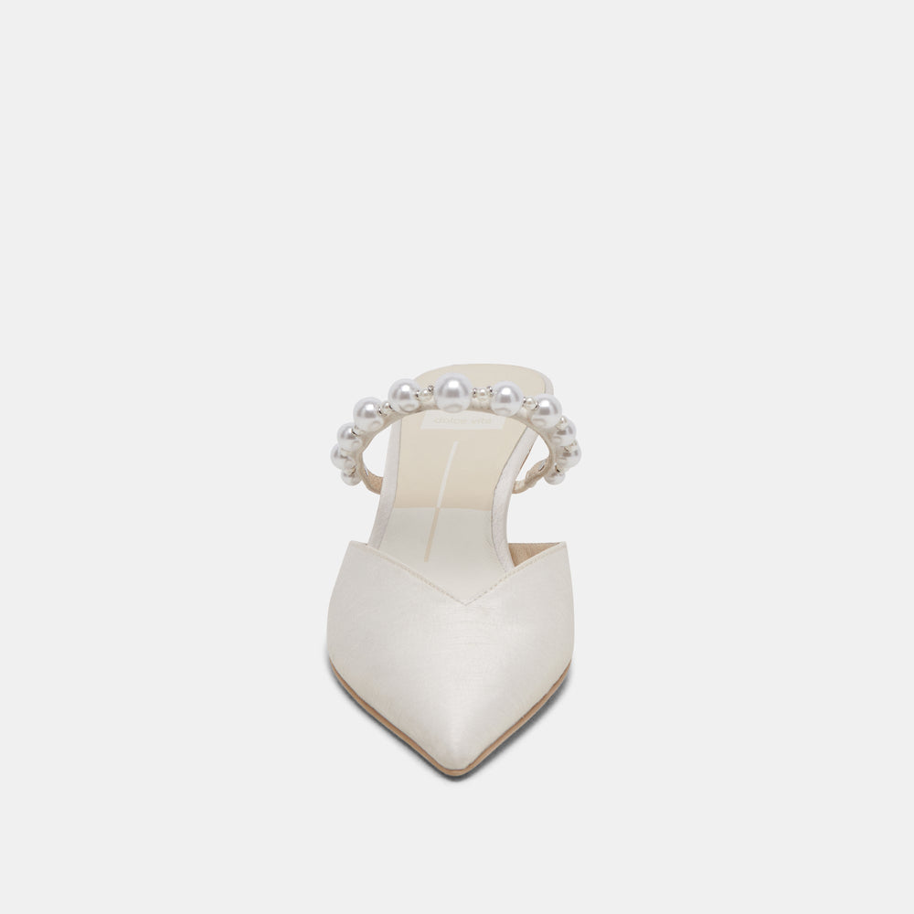 Kanika Pearl Mid Vanilla Pearl Heels | Women Dolce Vita