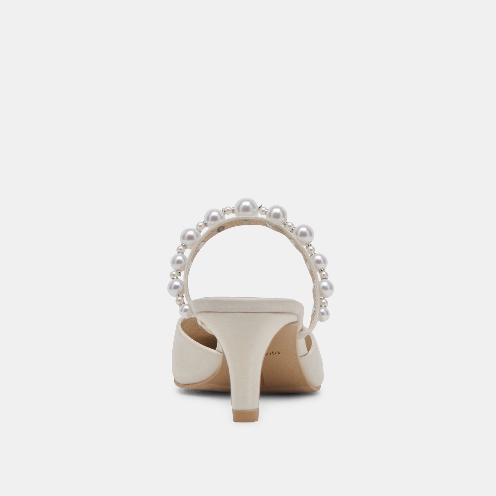 Kanika Pearl Mid Vanilla Pearl Heels | Women Dolce Vita