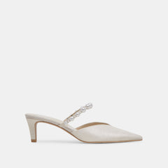 Kanika Pearl Mid Vanilla Pearl Heels | Women Dolce Vita