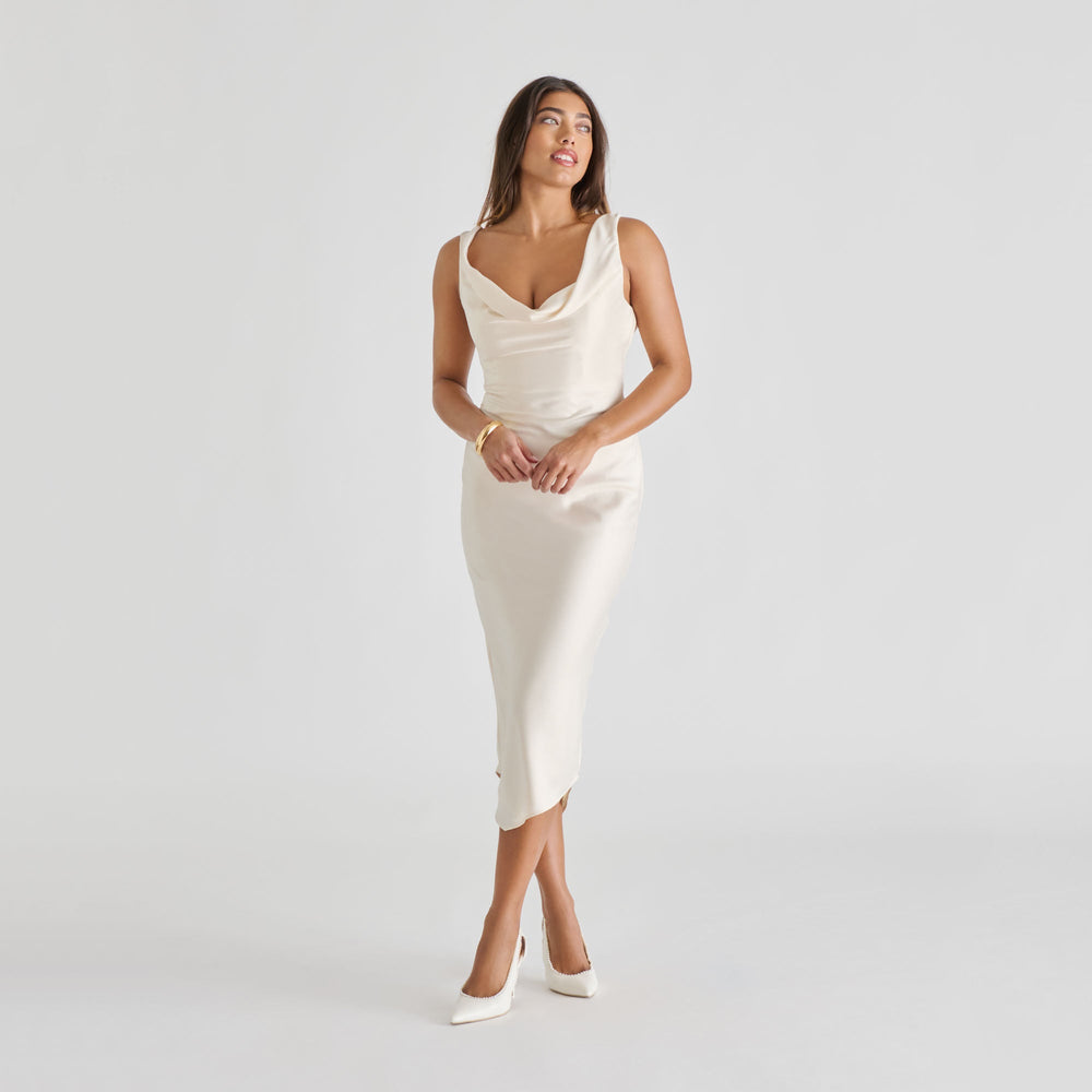Kelson Pearl True White Leather Heels | Women Dolce Vita