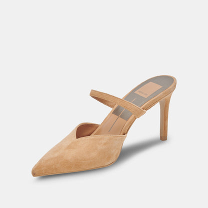 KANIKA HEELS TAN SUEDE - Dolce Vita