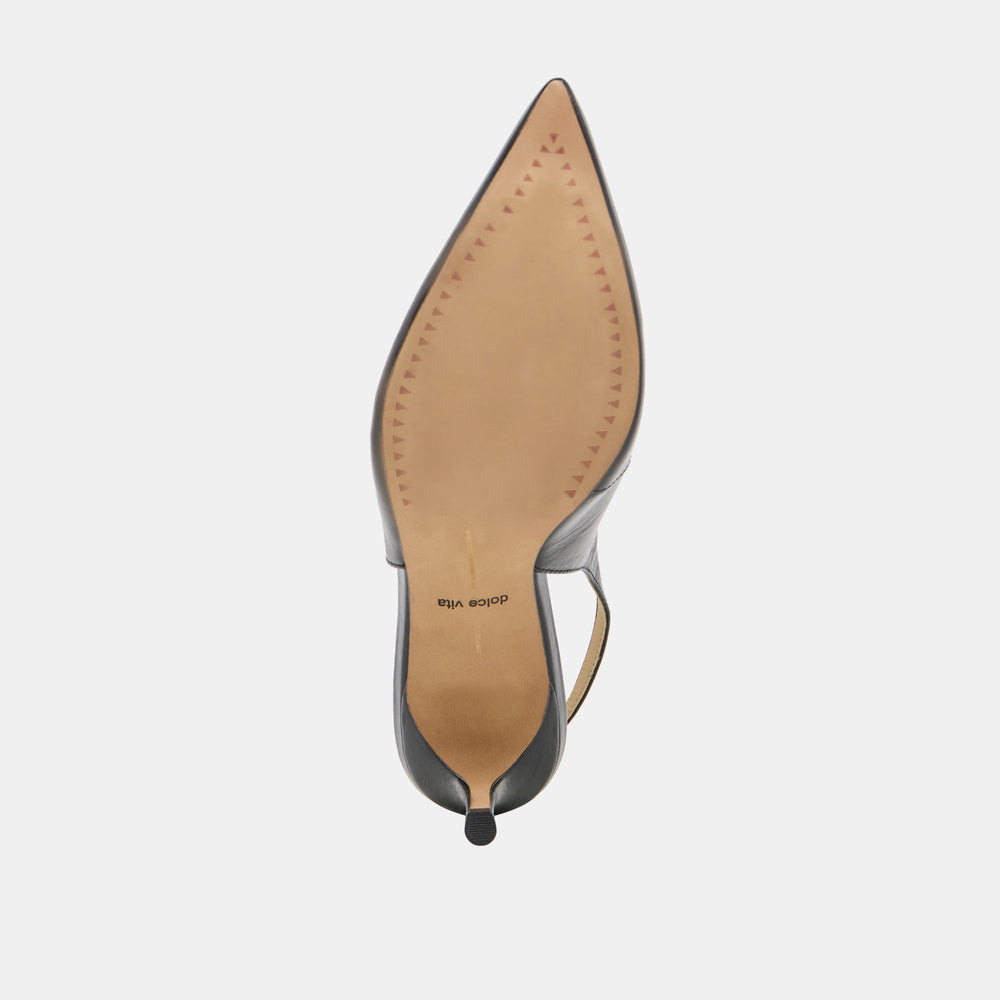 ELASI HEELS BLACK LEATHER | Dolce Vita Women