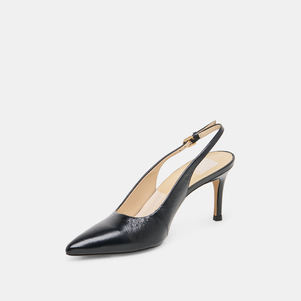 ELASI HEELS BLACK LEATHER | Dolce Vita Women