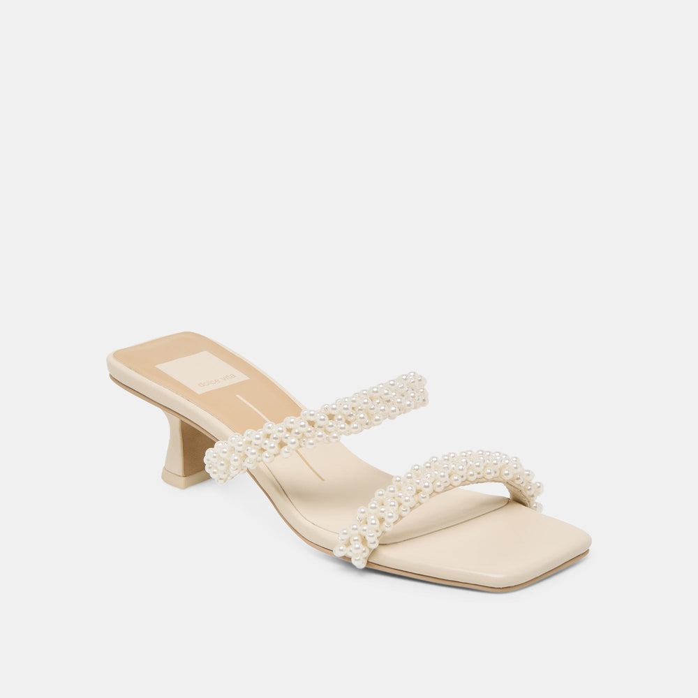 BONI PEARL HEELS VANILLA STELLA | Women Dolce Vita