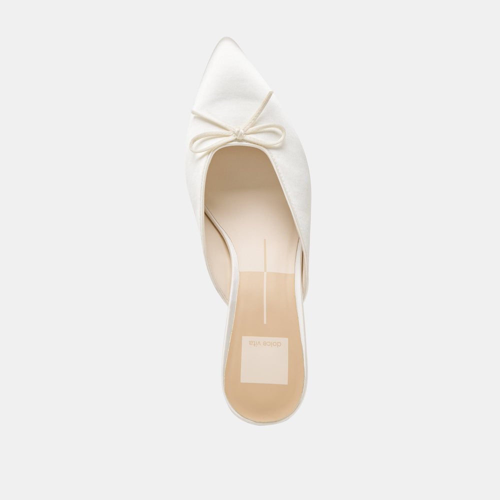 Cleo Off White Satin Heels | Dolce Vita Women