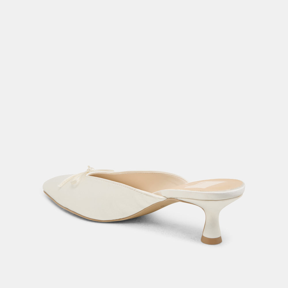 Cleo Off White Satin Heels | Dolce Vita Women