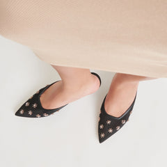 CLARA HEELS BLACK MESH | Women Dolce Vita