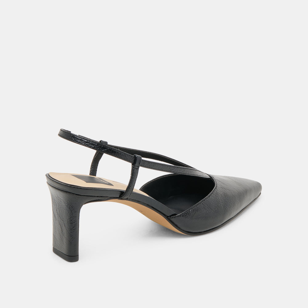 Ginay Black Leather Heels | Dolce Vita Women