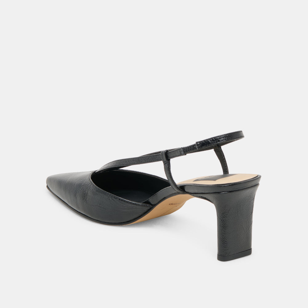 Ginay Black Leather Heels | Dolce Vita Women