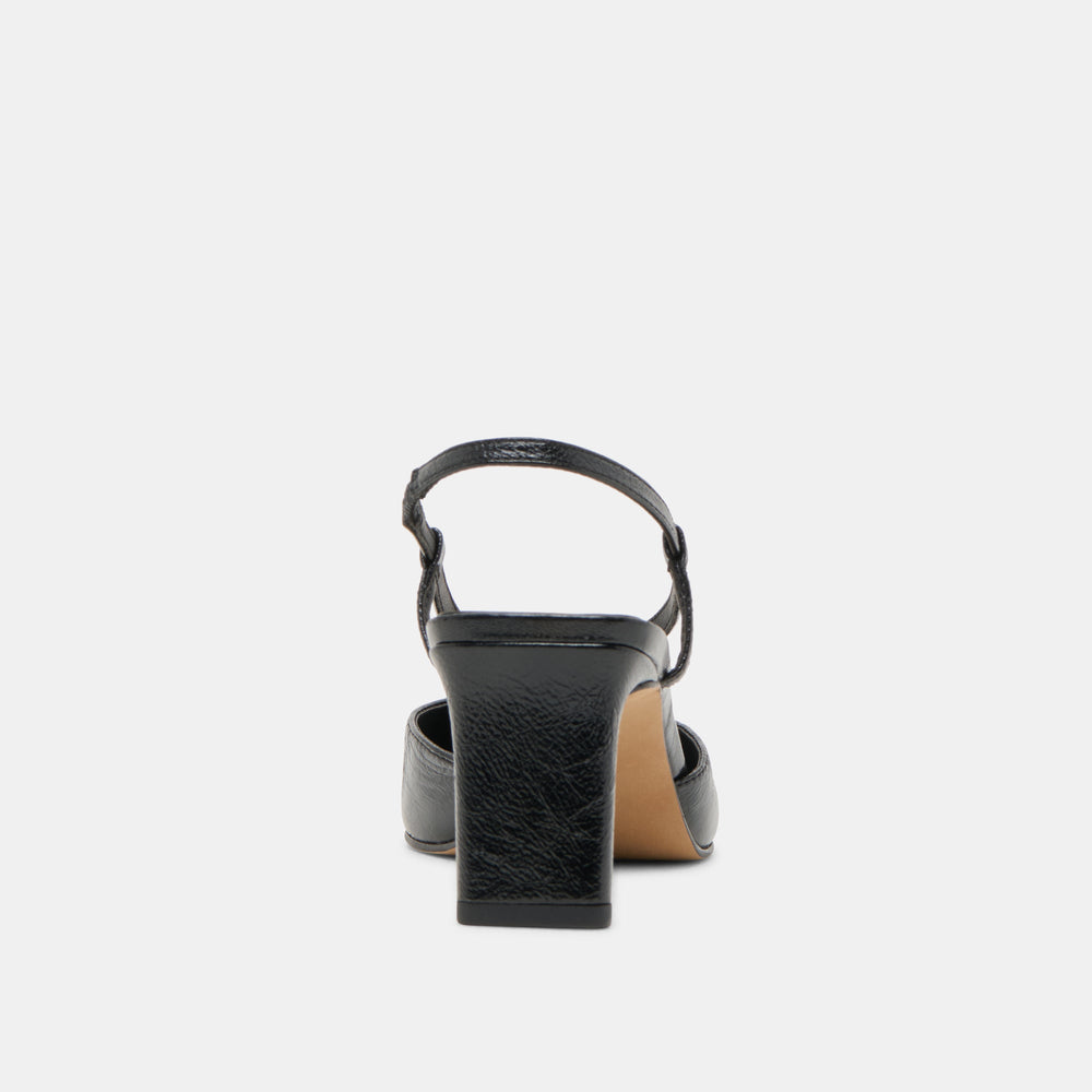Ginay Black Leather Heels | Dolce Vita Women