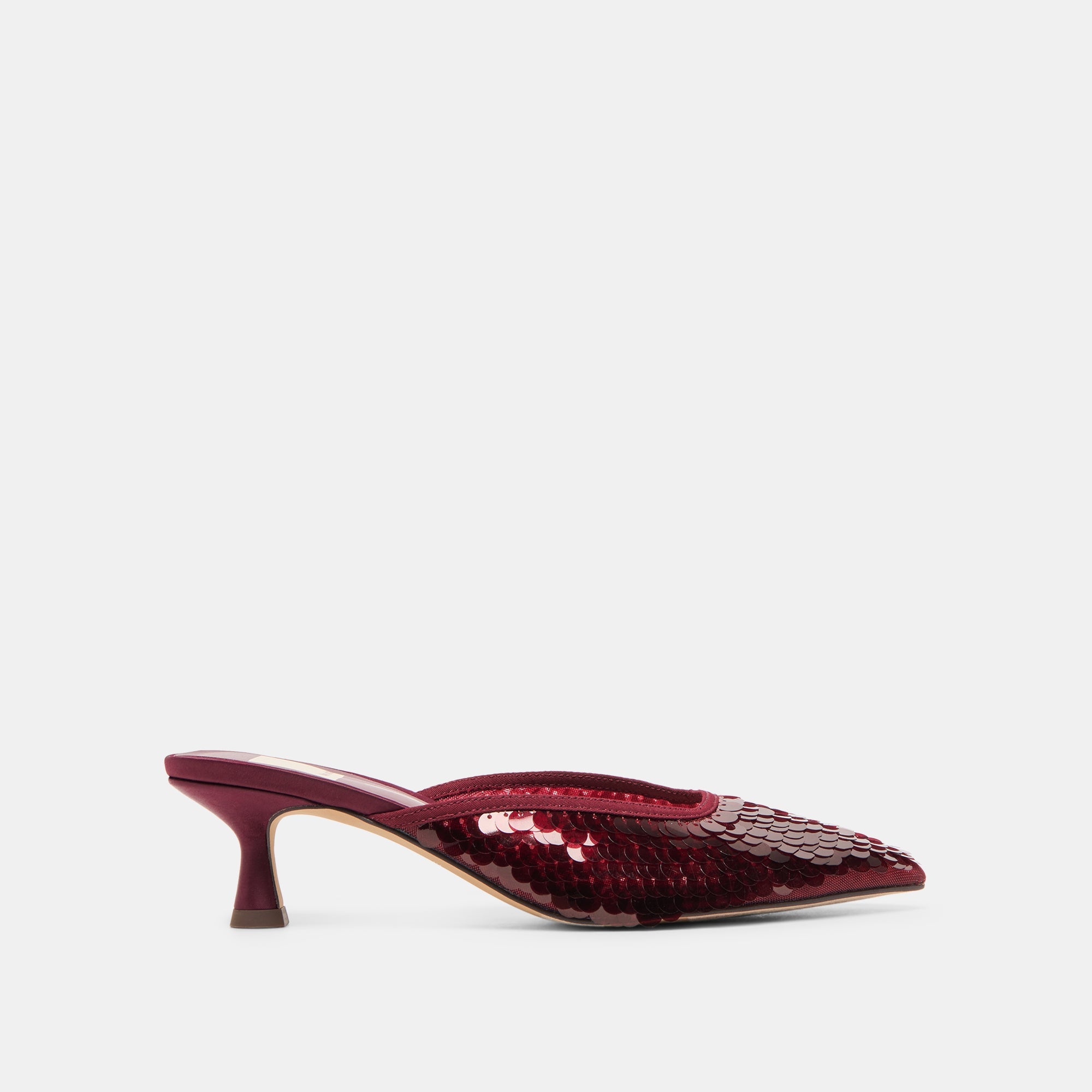 Cleo Cranberry Sequin Heels | Women Dolce Vita