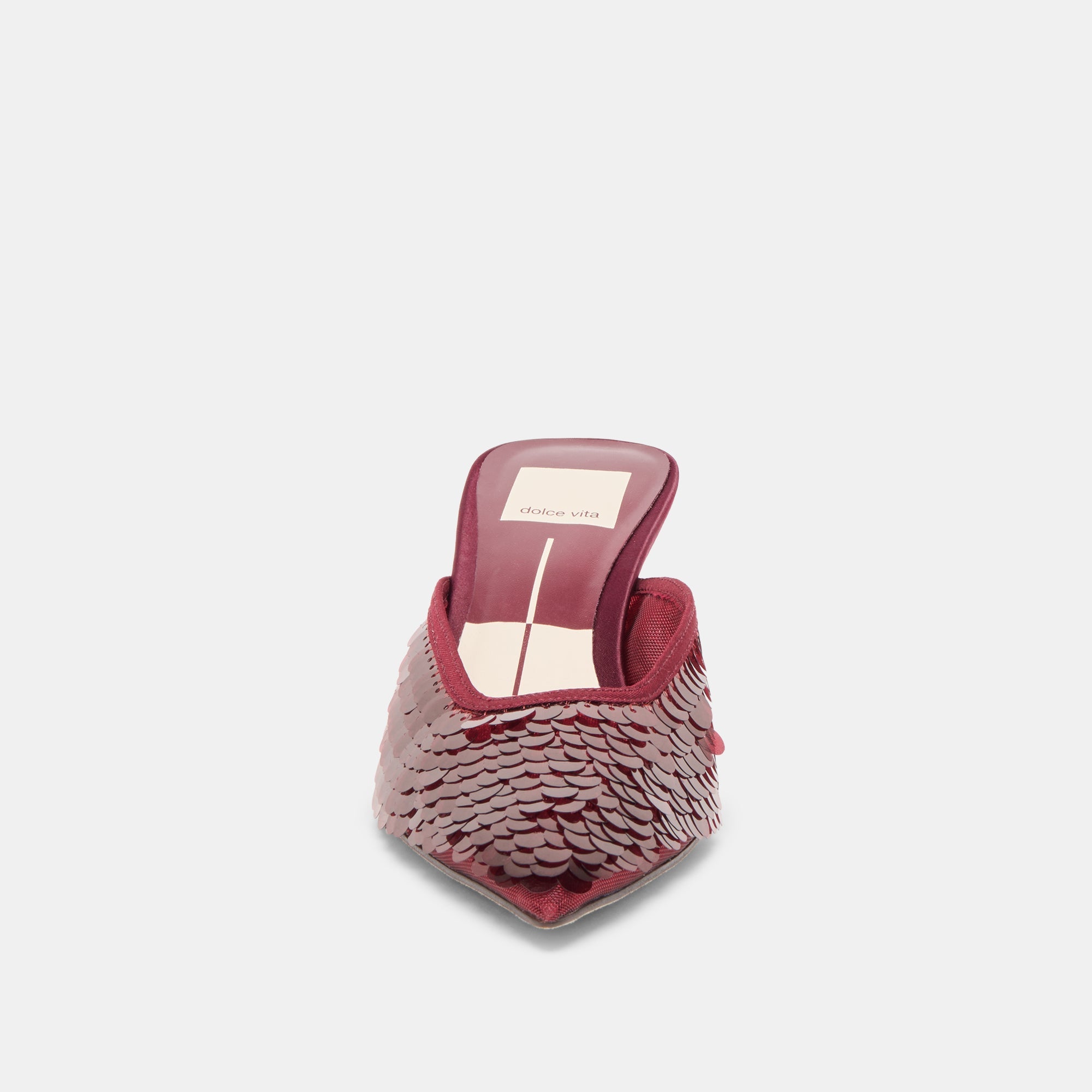 Cleo Cranberry Sequin Heels | Women Dolce Vita