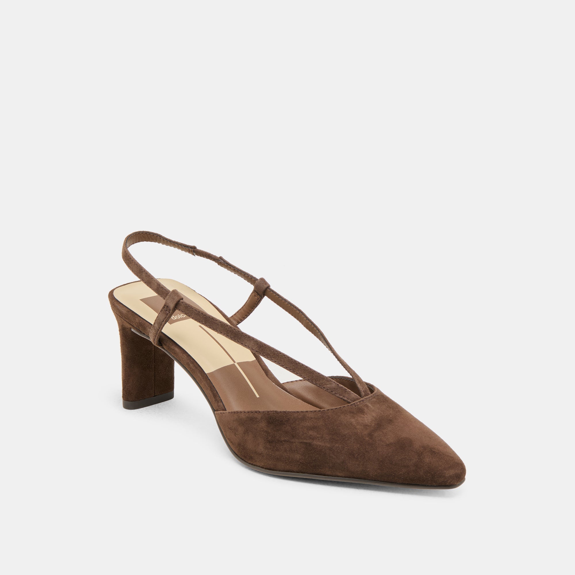 Ginay Dk Brown Suede Heels | Dolce Vita Women